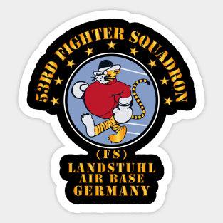 53rd Fighter Squadron - FS - Landstuhl AB Germany Sticker